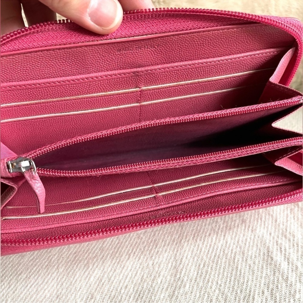 CHANEL Long Wallet Pink CC Mark/Coco Button (Made in Italy🇮🇹) - Picture 7 of 11